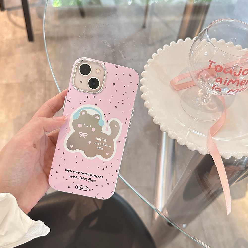 Ốp Điện Thoại Cứng In Hình Mèo Cho IPhone 11 12 12Pro 12ProMax 13 13Pro 13ProMax 14 14Pro 14ProMax