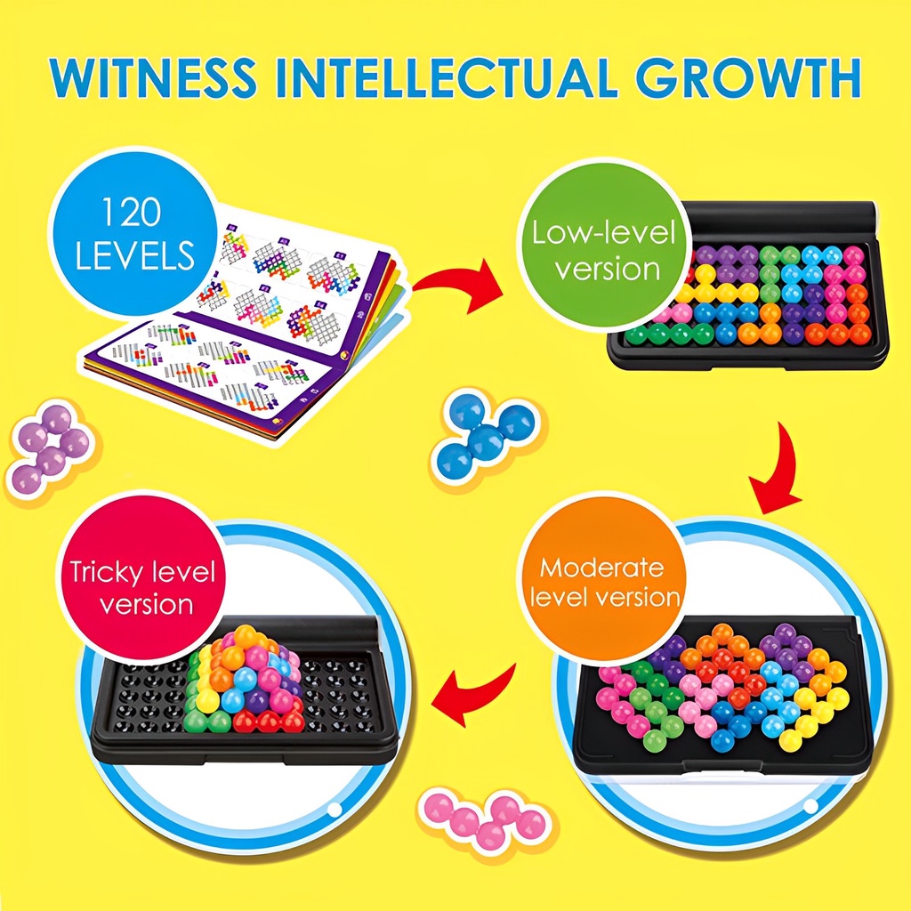 SMART GAMES IQ FIT IQ PUZZLER PRO INTELLIGENCE PYRAMID MAGIC BEAD CHILDREN MONTESSORI PUZZLE TOYS