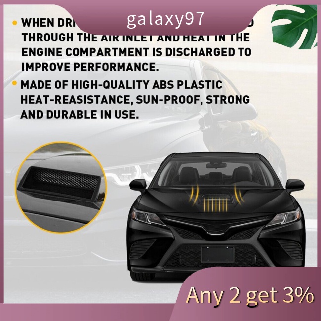 Galaxy Phụ Kiện Trang Trí Nắp Capo Giả Lỗ Thông Gió Xe Hơi Diy 701