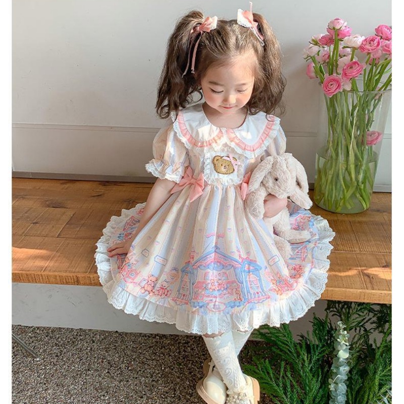 Đầm Công Chúa Phong Cách Lolita Cho Bé Gái