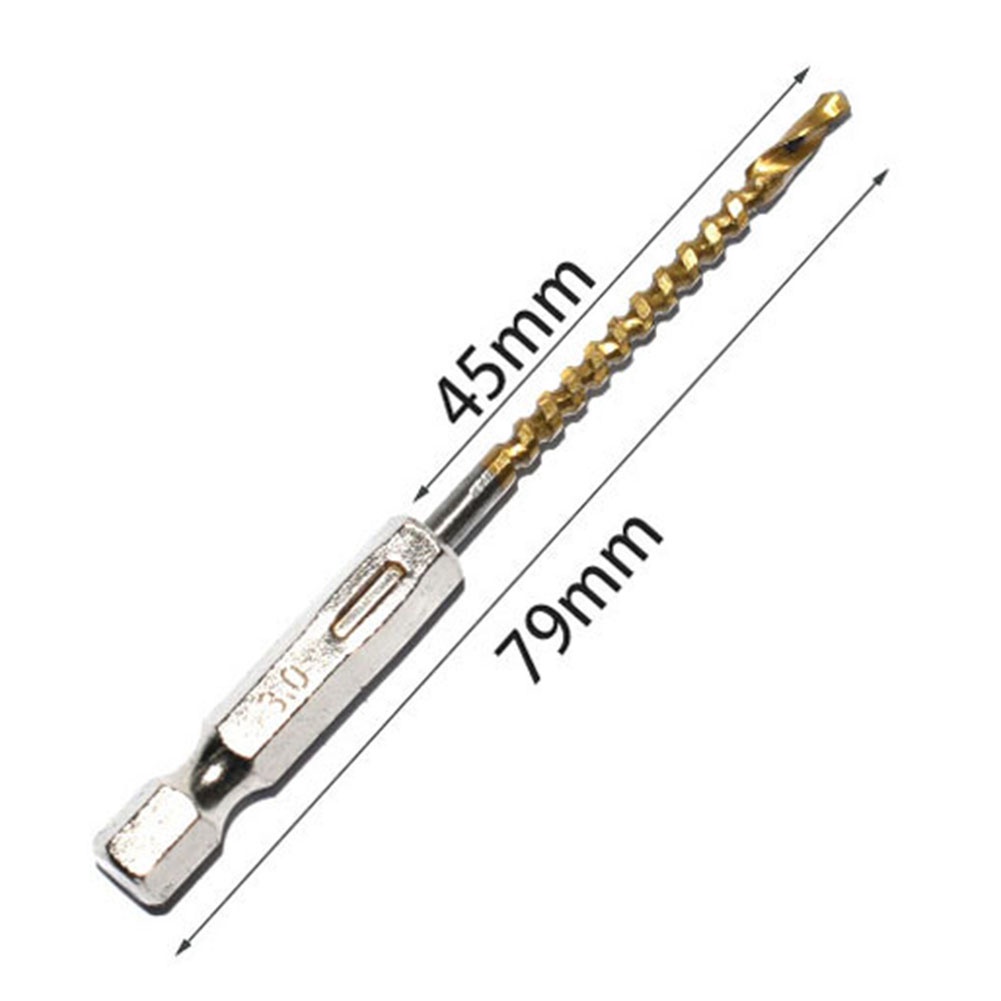 1 Mũi Khoan Kim Loại Titan Mạ Titan Độ Cứng Cao
