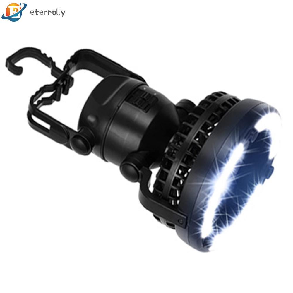 Quạt 18 Bóng Led Ánh Sáng Trắng Tích Hợp Quạt Tiện Dụng Mang Theo Du Lịch Cắm Trại