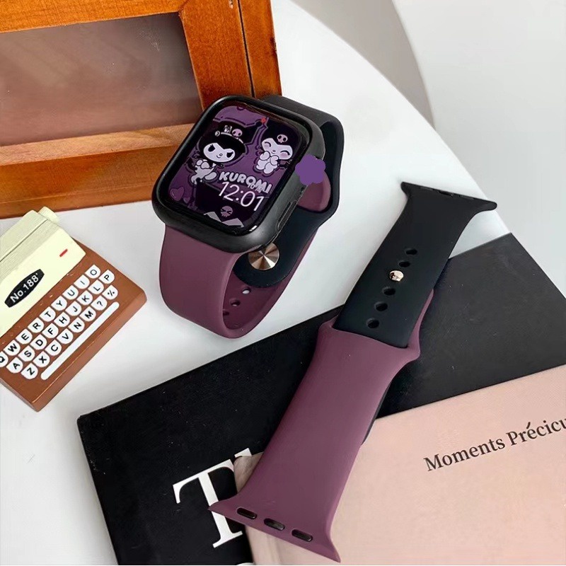 Dây Đeo Đồng Hồ Bằng Silicone Cho Apple Watch 44mm 45mm 49mm Ultra 41mm 40mm 38mm 42mm 44mm 8 7 SE 6 5 4 3