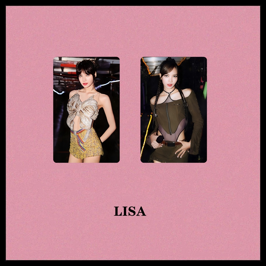 Bộ Thẻ Ảnh Nhóm Nhạc BLACKPINK Jisoo Rose Jennie