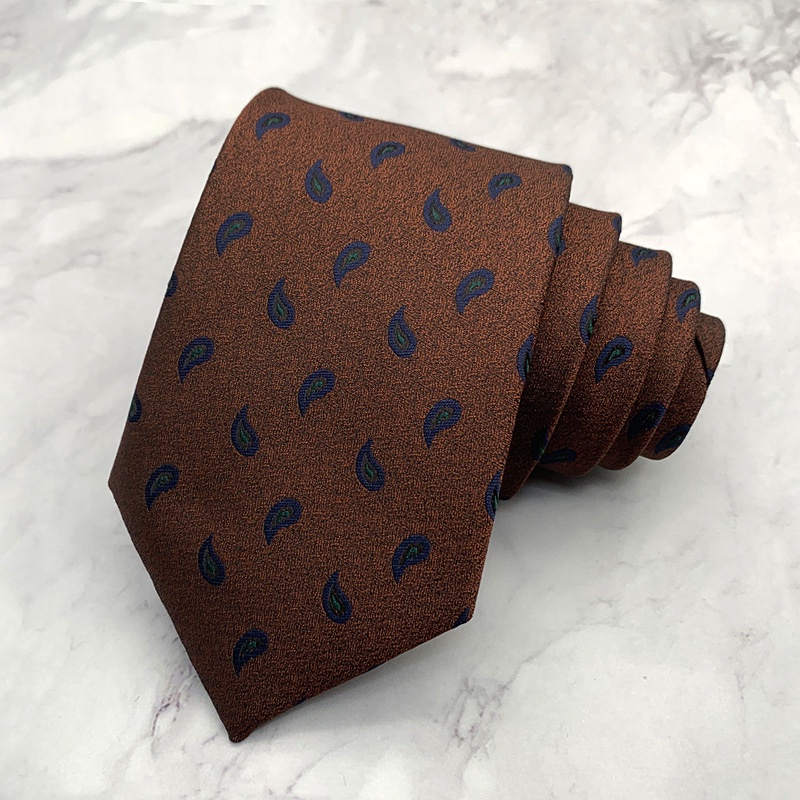 Cà Vạt 8cm Họa Tiết paisley cashew Lịch Lãm Cho Nam