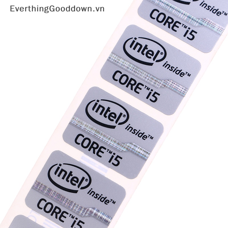 Everthinggooddown 5 cái ultrabook performance label sticker logo máy tính xách tay intel core i3 i5 vn