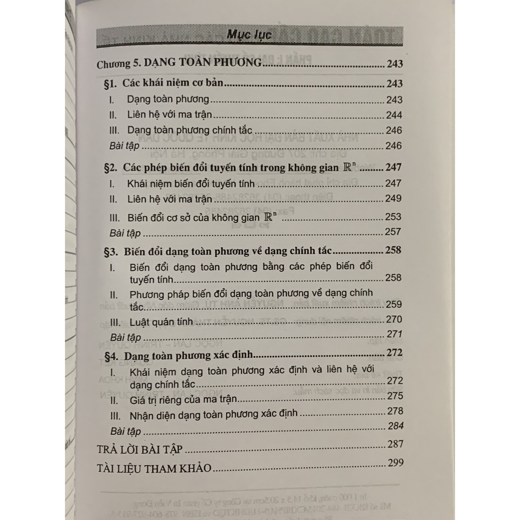 Sách - Giáo Trình Toán Cao Cấp Cho Các Nhà Kinh Tế - Phần I: Đại Số Tuyến Tính - Nhà Sách Pháp Luật New