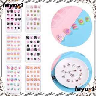Bộ 24 Móng Tay Giả Có Thể Tháo Rời Che Phủ Toàn Diện Cho Trẻ Em