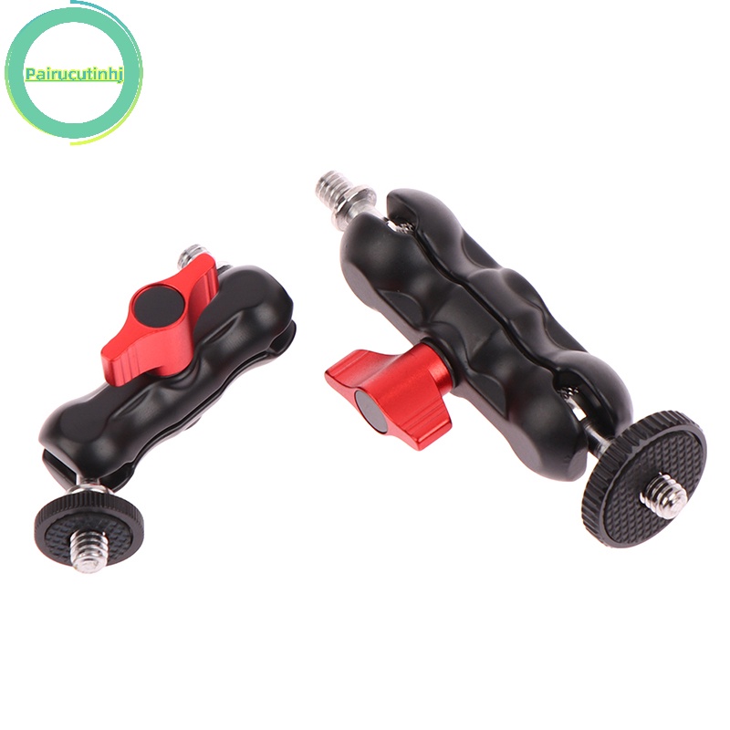Pairhj double ball head shoe mount universal magic arm with small ball head monitor vn