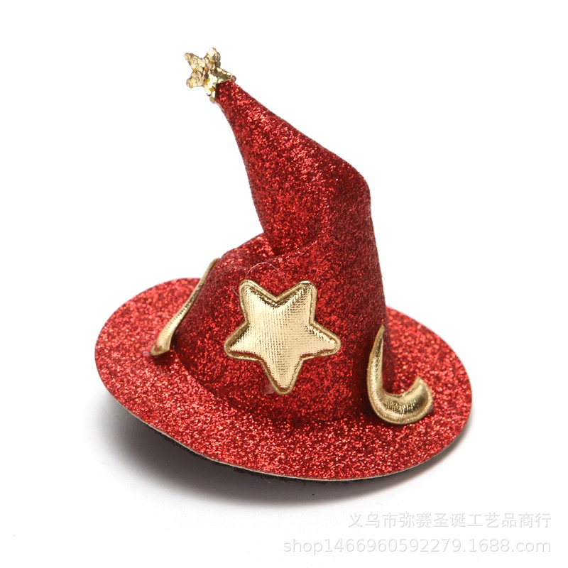 2023 lễ hội ma halloween trang trí vui nhộn halloween mũ phù thủy dễ thương kẹp tóc