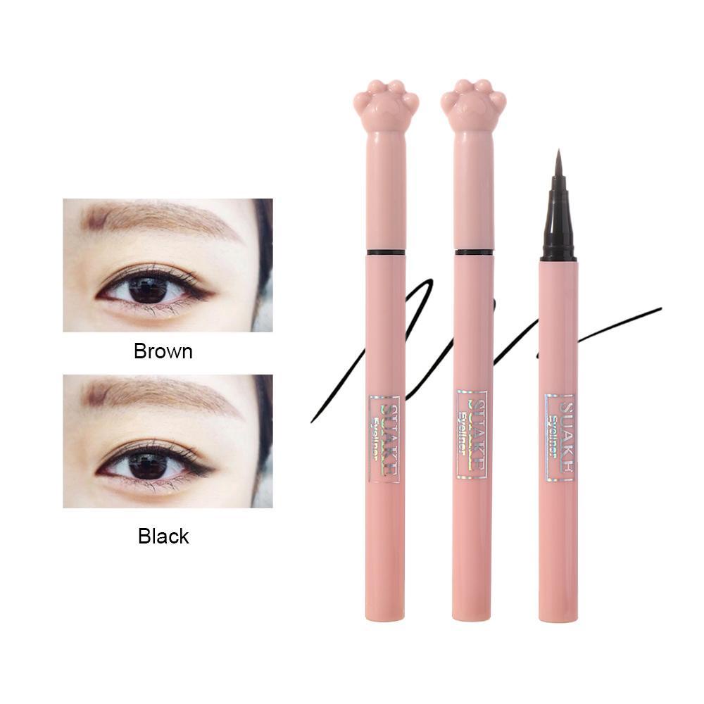 Skjk Bút Kẻ Mắt Dạng Lỏng Màu Đen / Nâu Mềm Mượt Lâu Trôi Chống Thấm Nước Không Nhòe