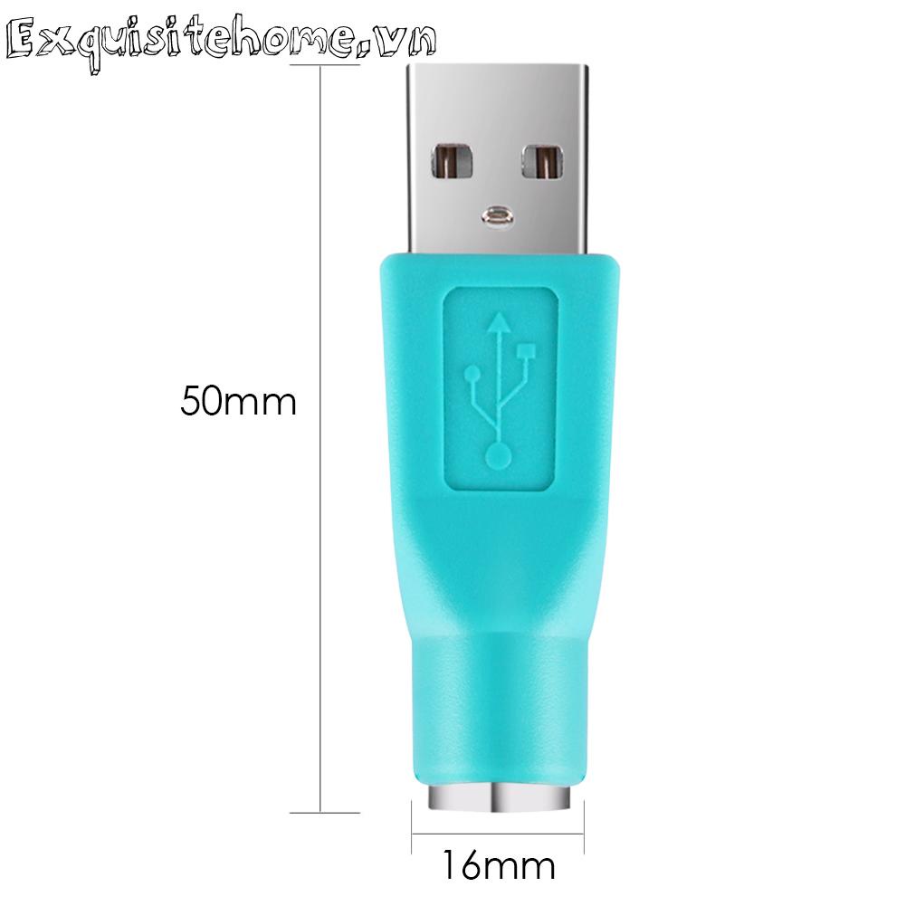 Đầu nối chuyển đổi ps / 2 female sang usb male adapter cho chuột bàn phím