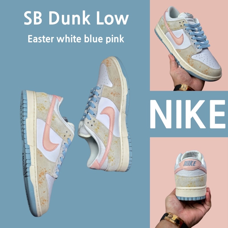 （Sản phẩm chính hãng）Nike SB Dunk Low Easter giày sneakers trắng xanh hồng giày chạy bộ giày nike