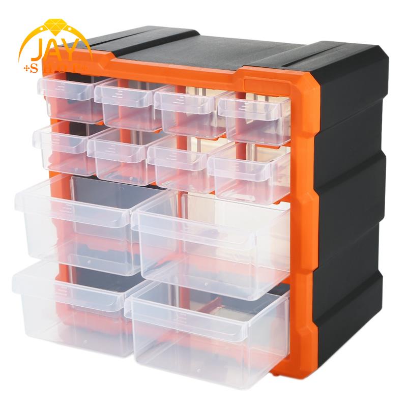 Ngăn kéo pp + ps bộ phận hộp lưu trữ nhiều ngăn khe cắm hộp phần cứng hộp tổ chức tủ thủ công dụng cụ linh kiện hộp đựng