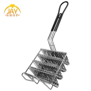 Taco fryer basket, taco shell fryer, đựng bốn shell deep fryer taco holders basket with grip handle taco holder stand