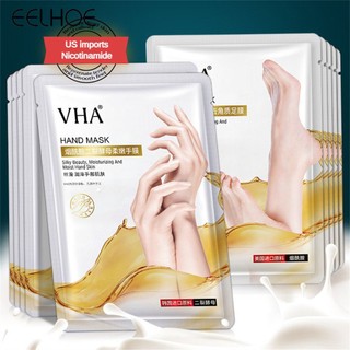 Mặt nạ tay chân EELHOE VHA sữa dê men nicotinamide tách hai dưỡng ẩm tẩy tế bào chết