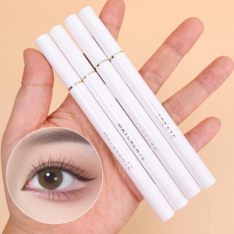 Women quick drying sweat-proof liquid eyeliner pencil / long lasting smooth natural eye liner trang điểm làm đẹp