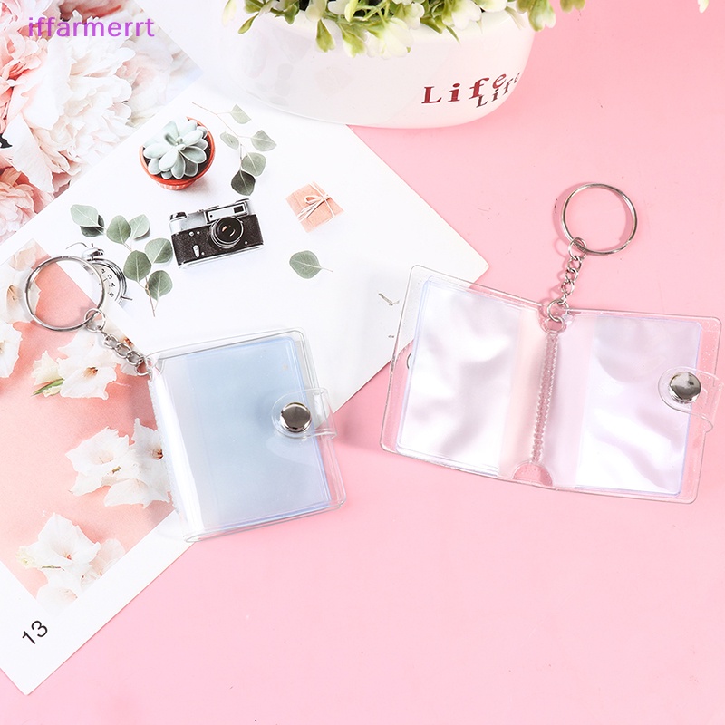 Album Đựng Ảnh 1 / 2 inch 16 Ngăn mini Bằng pvc Đính Kim Sa