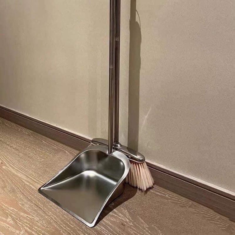 Sét Chổi Kèm Hót Rác Inox Cực Sịn Mới 2023