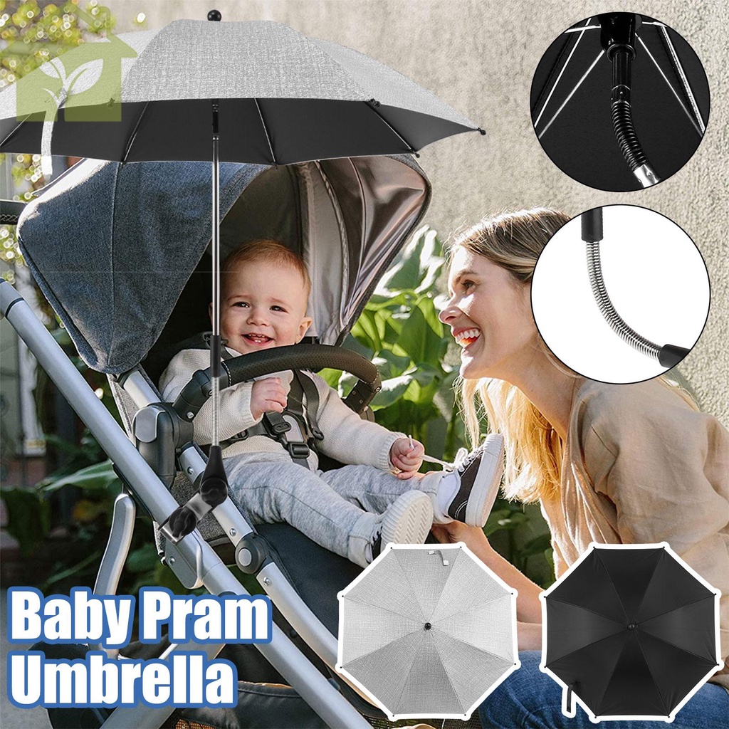 Xe đẩy trẻ em ô có kẹp đường kính 85cm ô xe đẩy trẻ em 360°Xe đẩy điều chỉnh parasol xe đẩy chống thấm parasol shopabc2537