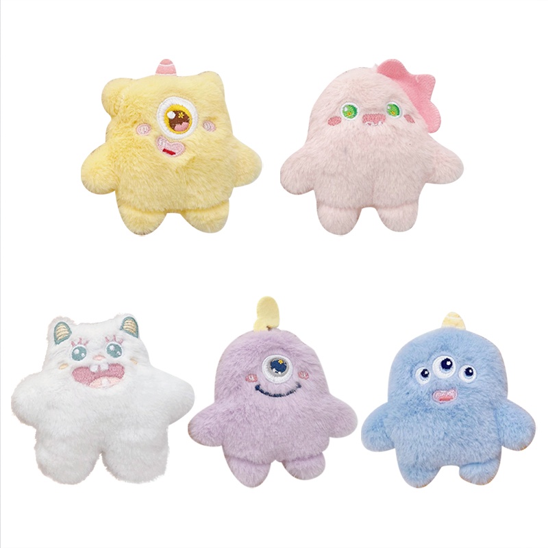 Móc Khóa Hình Thú Nhồi Bông Mắt Quái Vật Ba Mắt Nhỏ Đáng Yêu hb