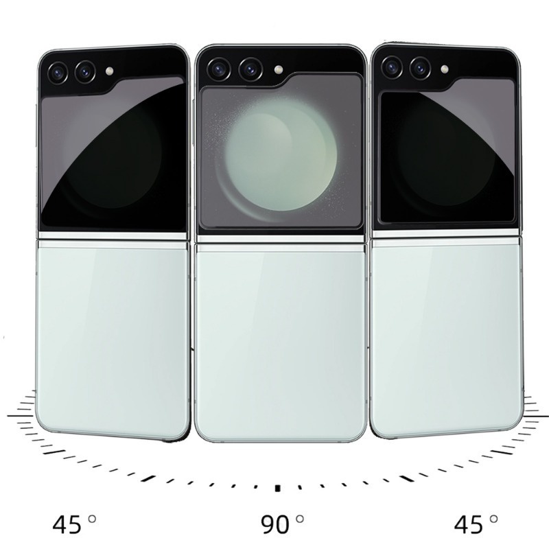 Đối với samsung z flip 5 5g cao cấp kính cường lực siêu mỏng chống nhìn trộm màn hình bên ngoài phim bảo vệ cứng cáp bền bảo vệ màn hình mặt sau