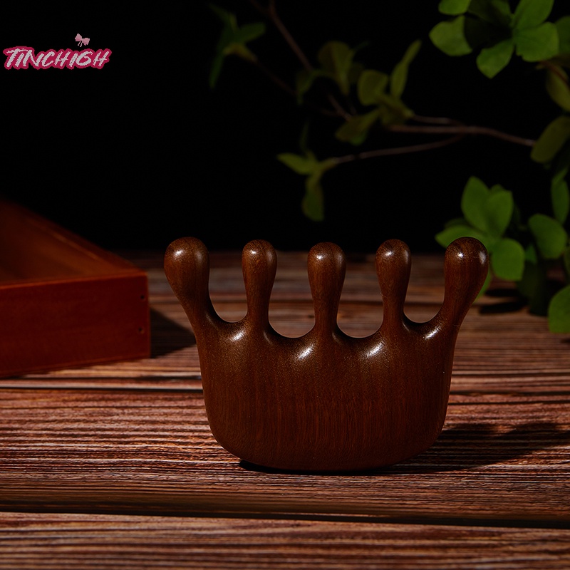 1pc head meridian massage comb sandal five wide tooth comb anti-static