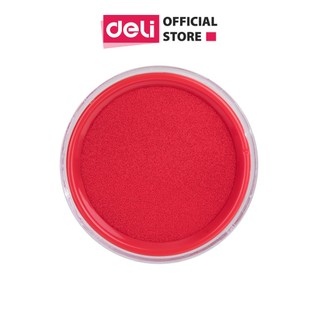 Khay mực dấu deli, 84x84x25 mm, đỏ - e9863