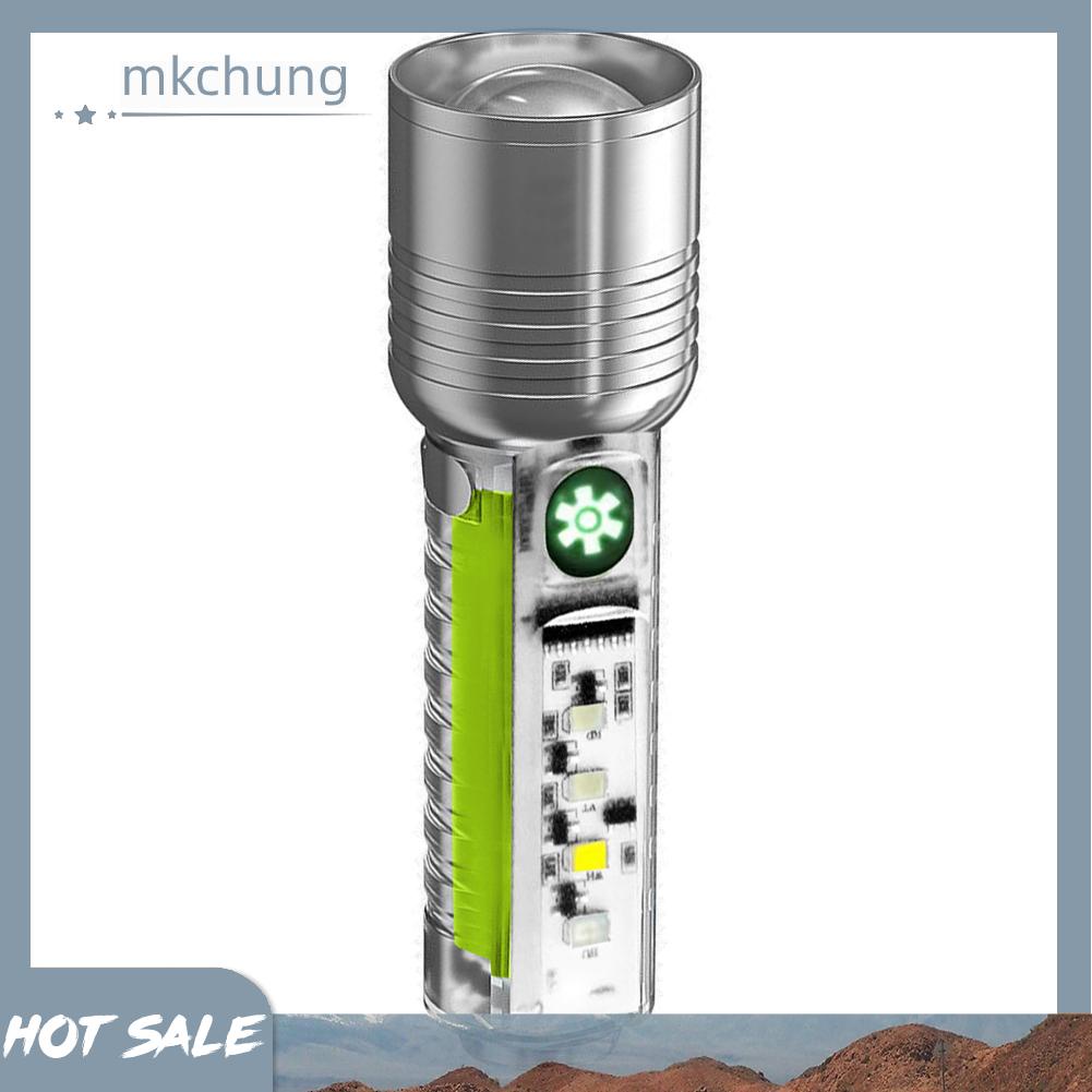 Đèn pin led xhp50 500mah 800lm đèn pin type-c usb có thể sạc lại chống thấm nước