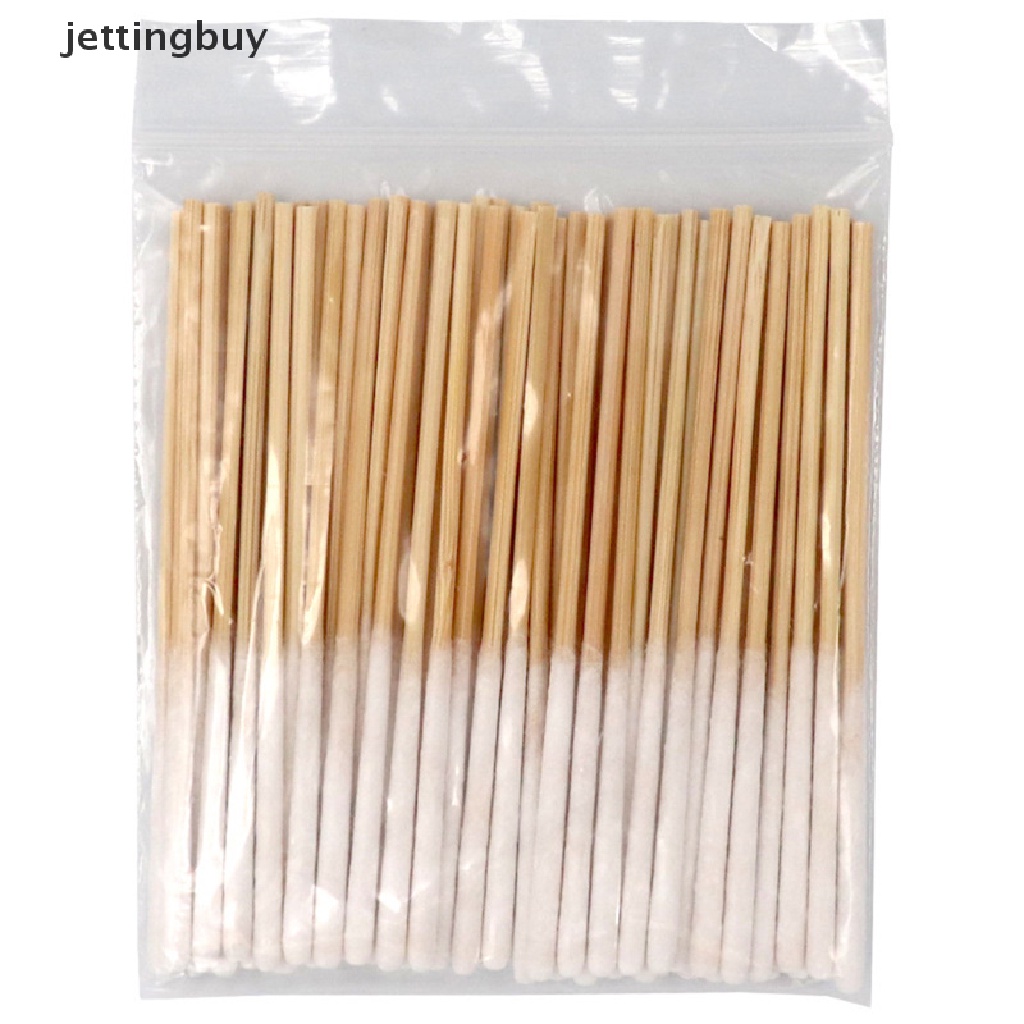 Bộ 30 / 60 Tăm Bông Cotton Cán Dài Không Xơ Vải Dùng Một Lần