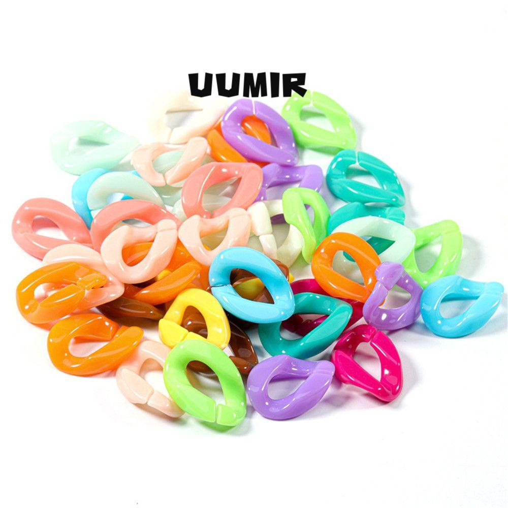 UUMIR Bộ 50 Hạt Nhiều Màu Sắc Bằng Acrylic Dùng Làm Trang Sức Tiện Lợi