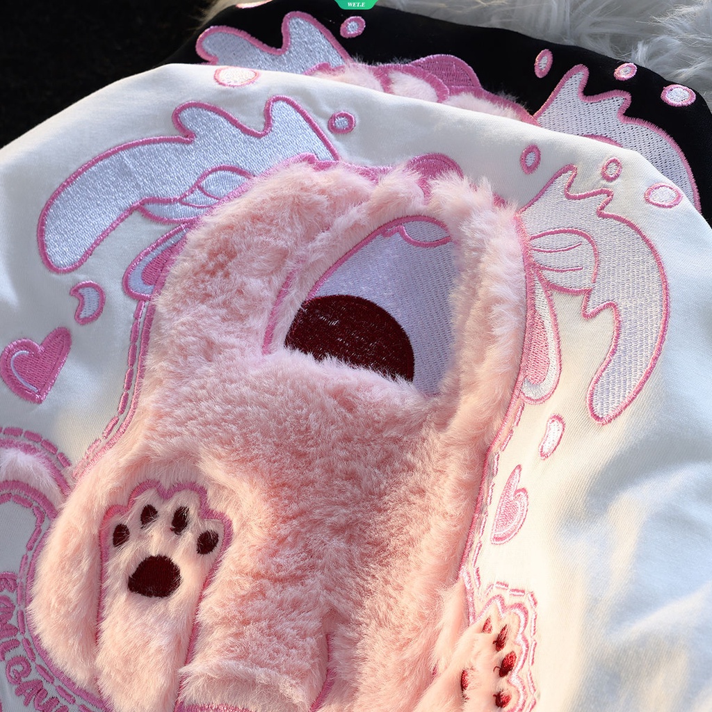 Áo Thun Tay Ngắn Thêu Họa Tiết Hoạt Hình Dễ Thương Thời Trang Mùa Hè Cho Nam Và Nữ