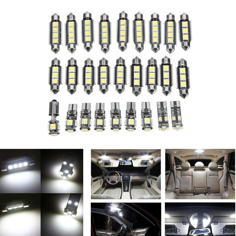 Set 27 Đèn Led Kèm 50 Kẹp Chuyên Dụng Cho Xe Hơi BMW