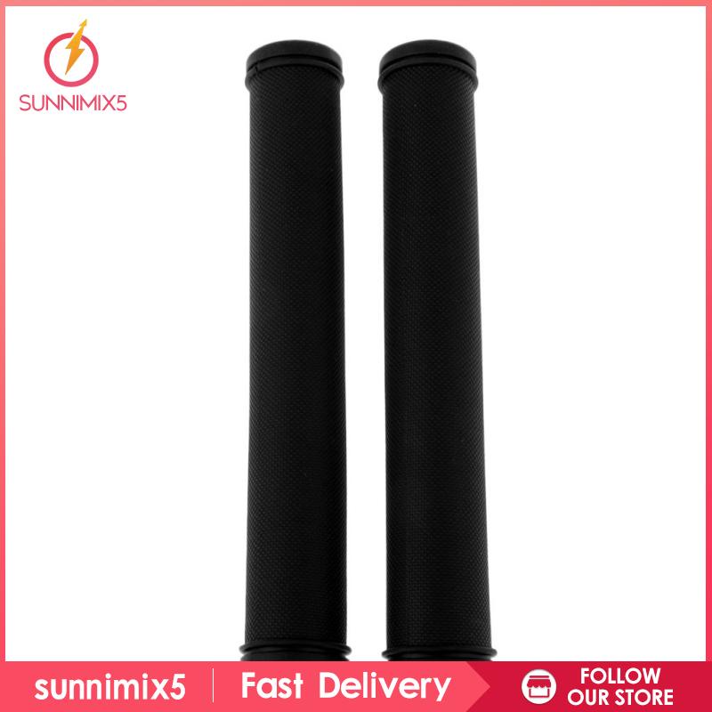 1 Cặp Vỏ Bọc Tay Lái Xe Đạp Bằng Cao Su Màu Xanh Dương