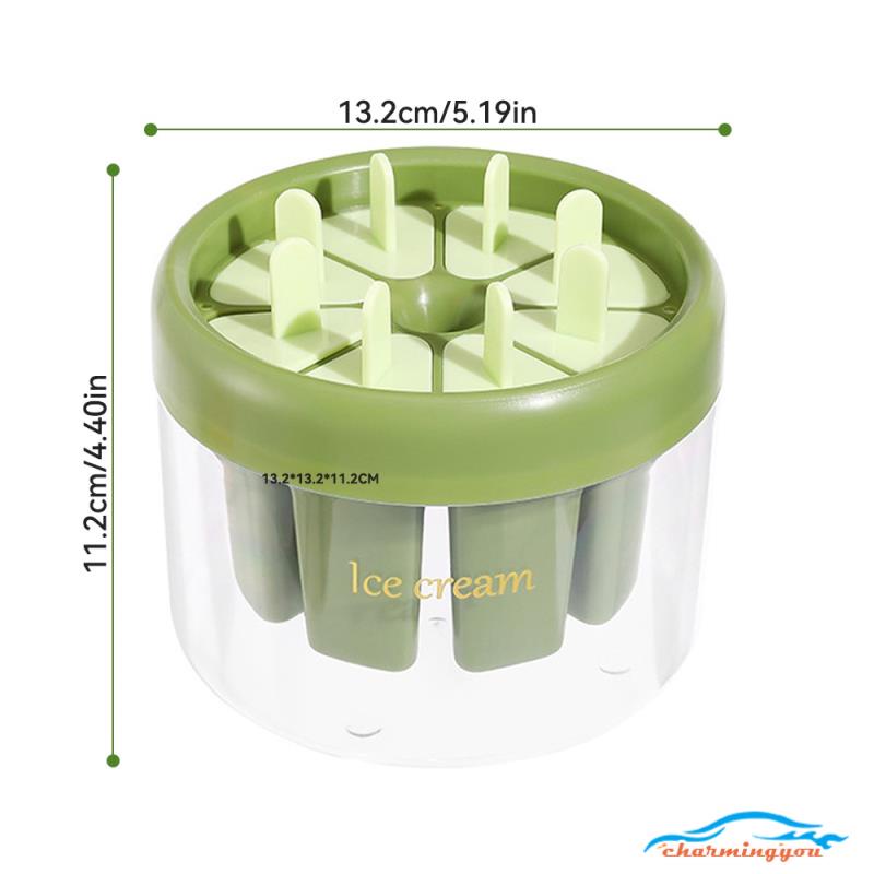 Khuôn làm kem 8 que có nắp đậy