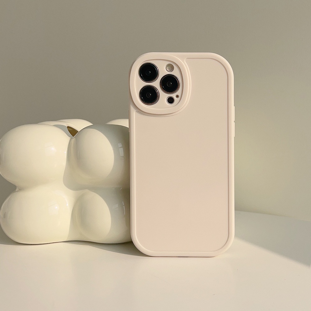 Ốp Điện Thoại Mềm Màu Trơn Đơn Giản Cho Iphone14 / 13pro / 11 / 12promax / 11ProMax