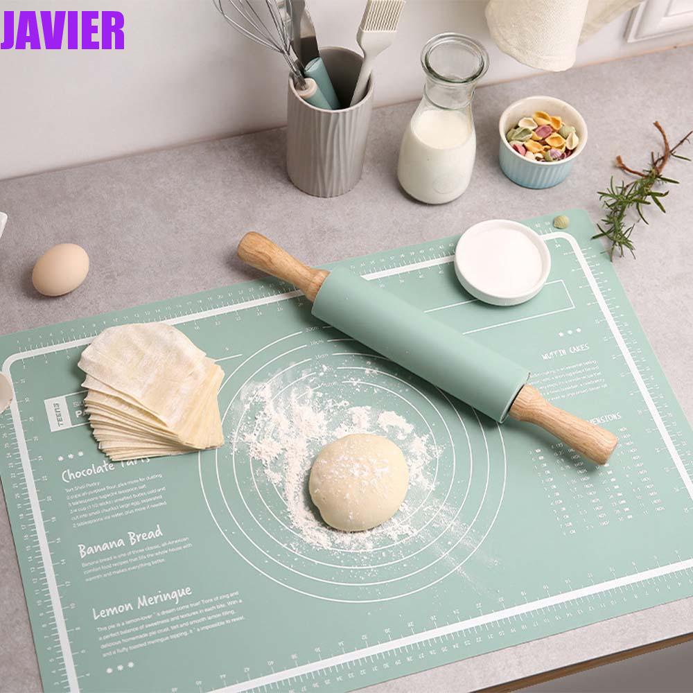 Thảm Nhào Bột Làm Bánh Bằng Silicon Dày Chống Dính Nhiều Màu Kích Thước 65x45cm