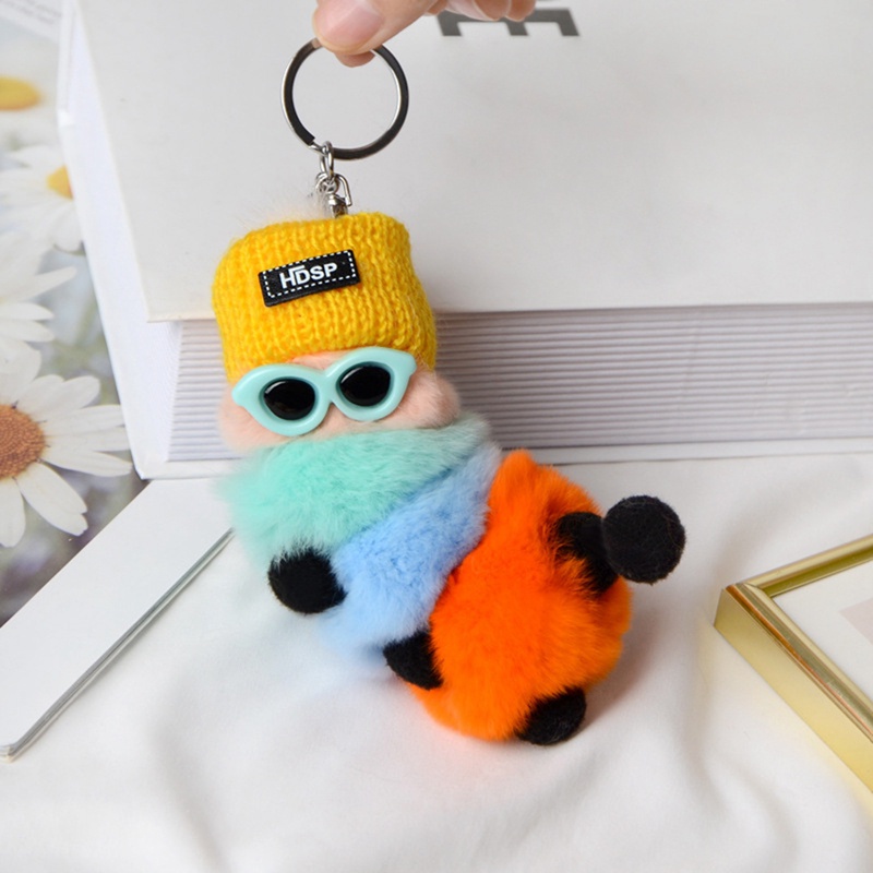 Ygt Móc Khóa Hình Sâu Bướm Lông Xù Đáng Yêu Dành Cho Trang Trí