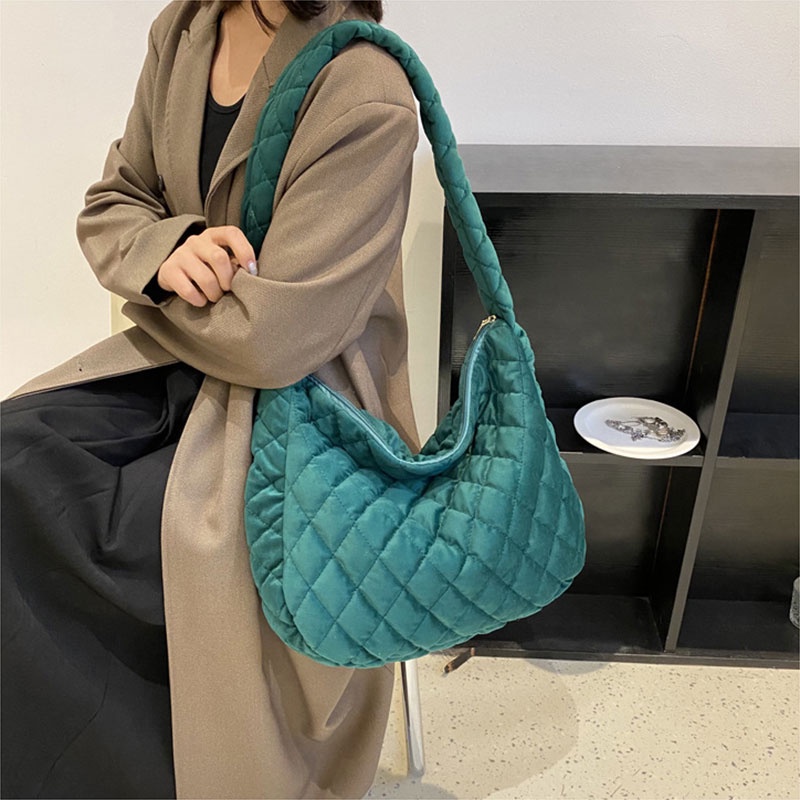 MISCHA Túi Xách Nữ Vải Nhung Cỡ Lớn Thiết Kế Đơn Giản Màu Sắc Thanh Lịch