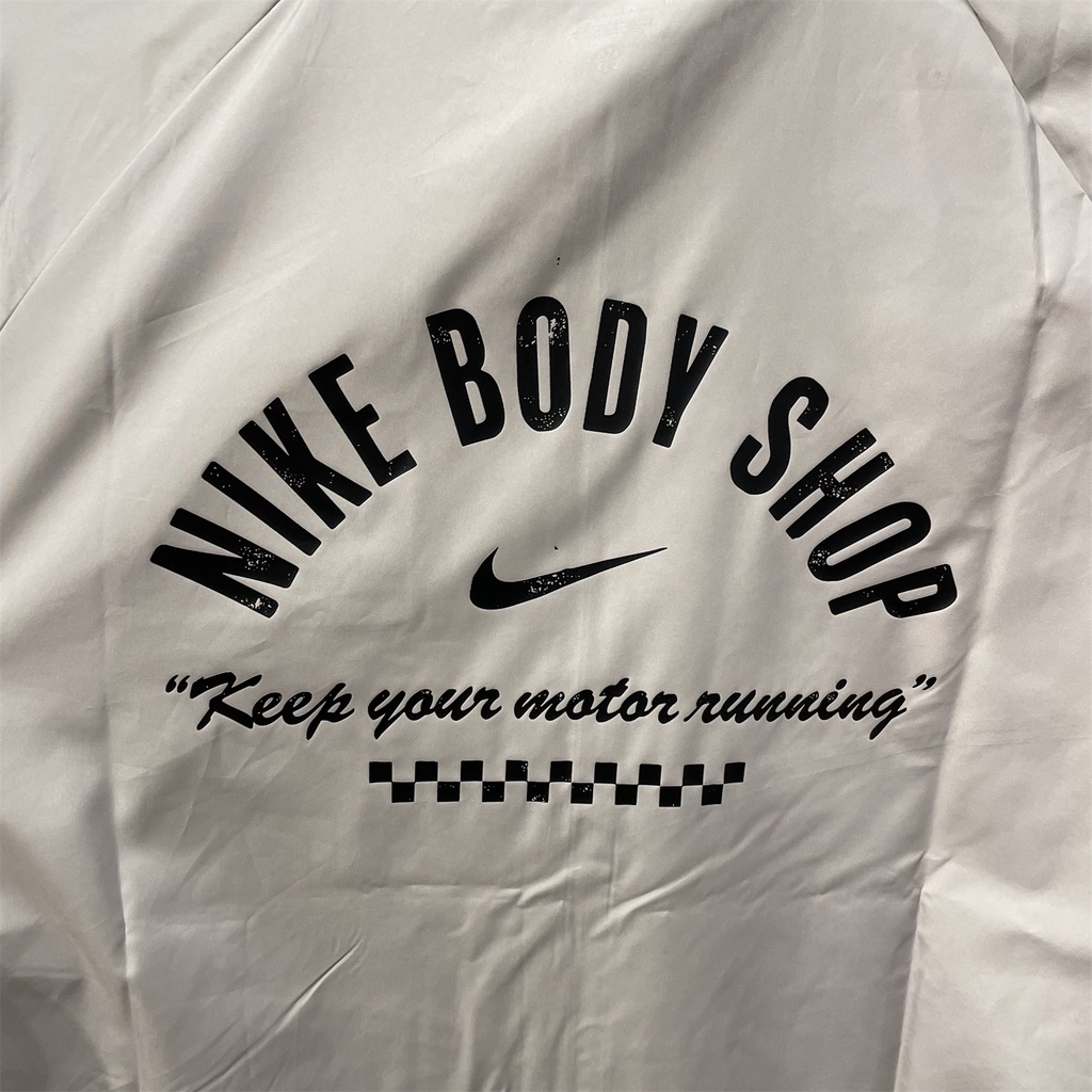 AIR JORDAN Áo Khoác Thể Thao 100% polyester Thêu Họa Tiết Chống Gió Cổ Đứng Cho Nam