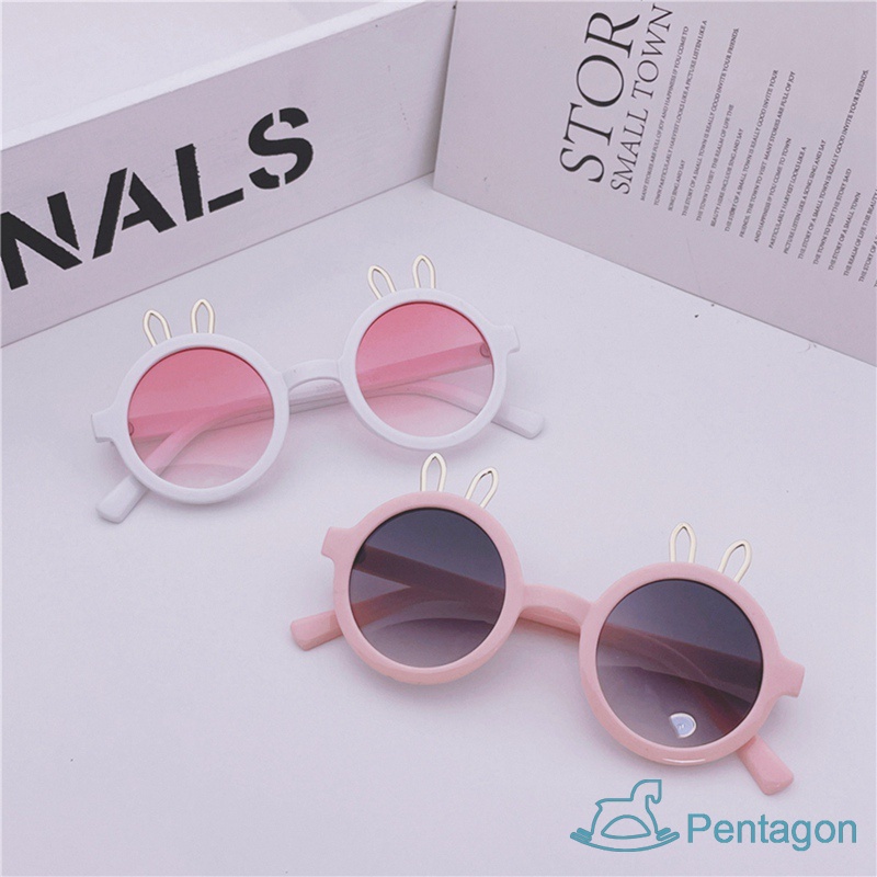 Kính Mát Gọng Tròn Chống Tia UV Phong Cách Retro Thời Trang Cho Bé