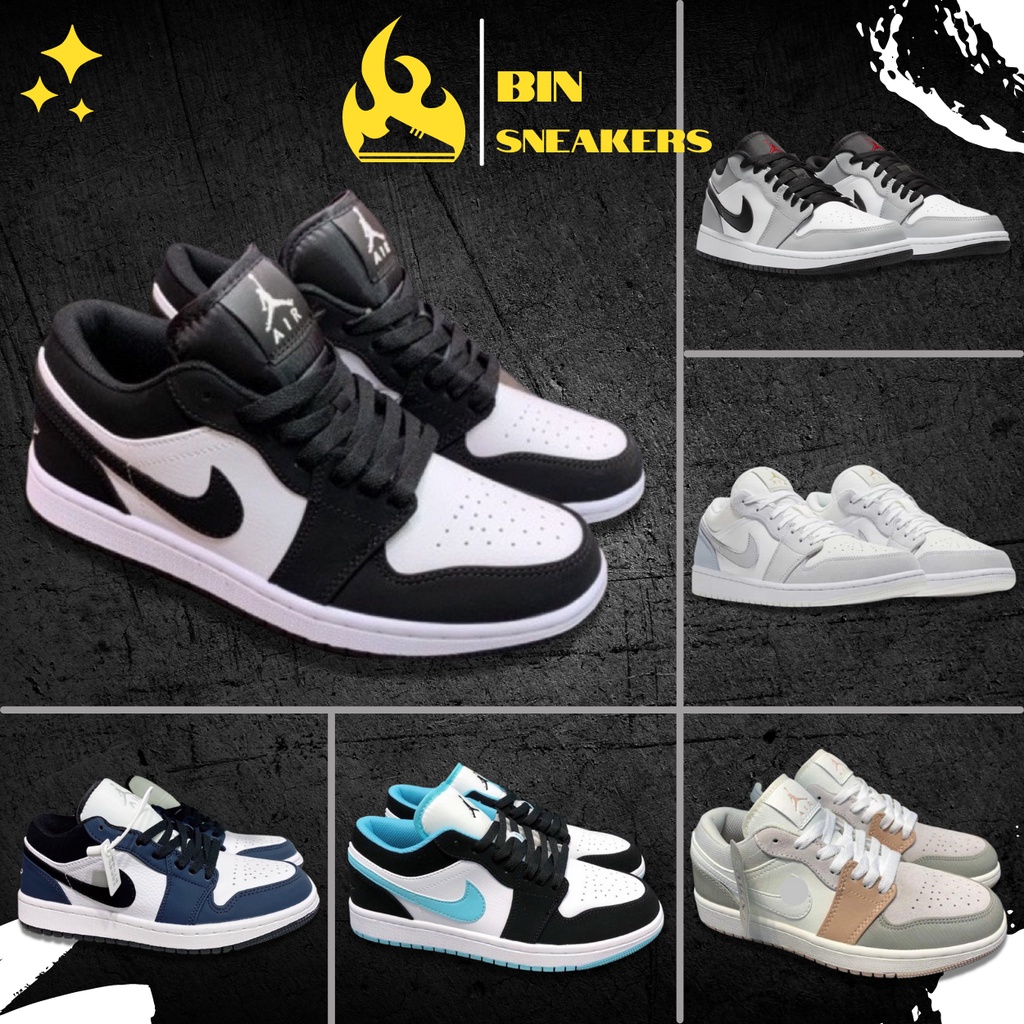 Giày Jordan cổ thấp đủ màu đen đủ màu đen, xanh hàng 11 Full Bill Box - Giày thể thao nam nữ Jordan thấp cổ cao cấp