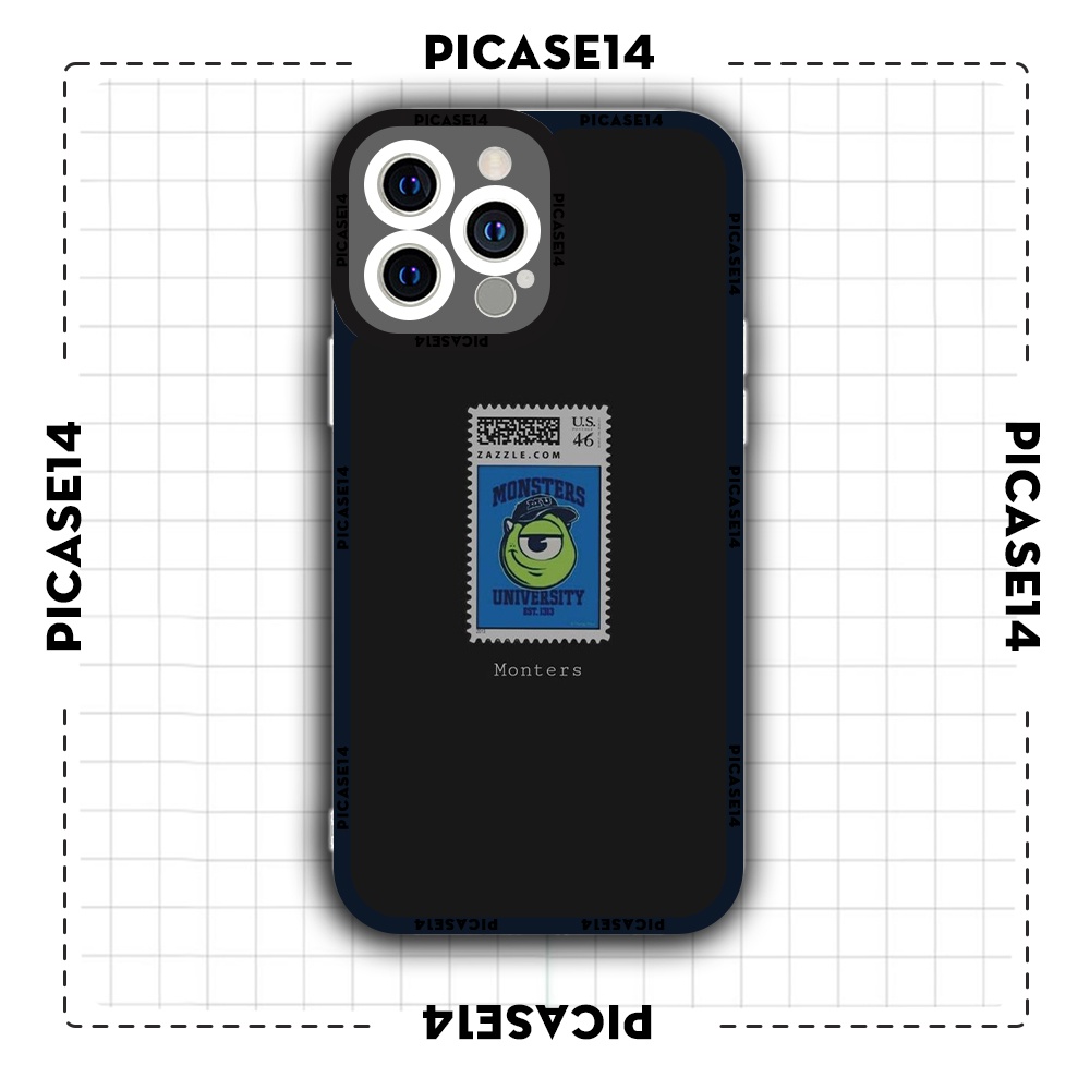 Ốp iphone cạnh vuông Picase14 monster tem anime 6/6s/7plus/8plus/x/xr/xs/11/12/13/pro/max/plus/promax/14