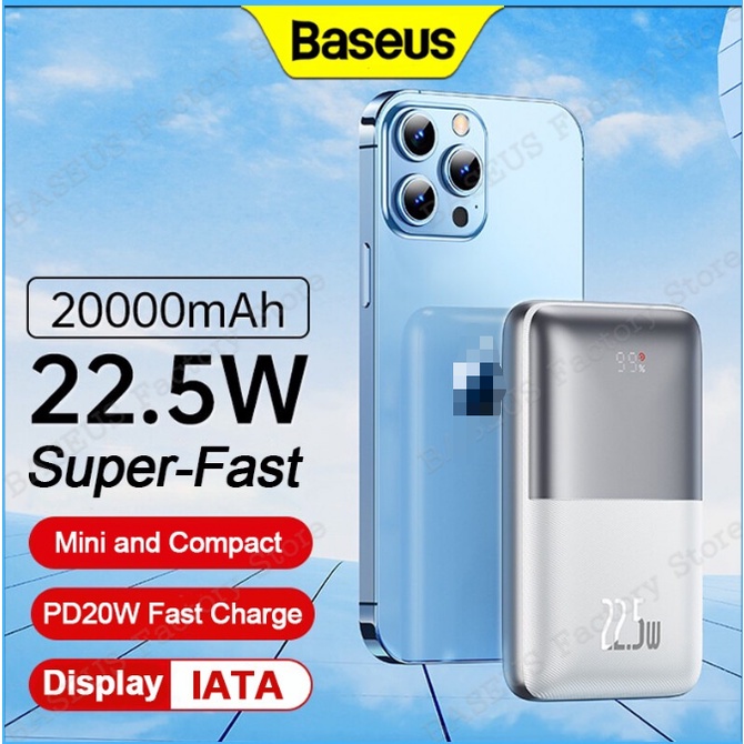 Pin Sạc Dự Phòng Nhanh Baseus 2023 20000MAh 22.5W PD QC