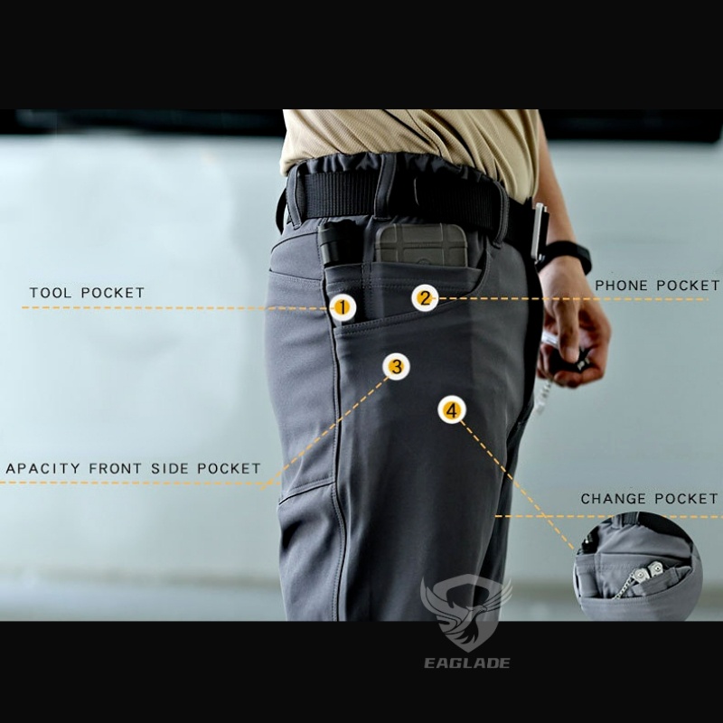 Quần Cargo Đen Chiến Thuật EAGBLADE Cho Nam