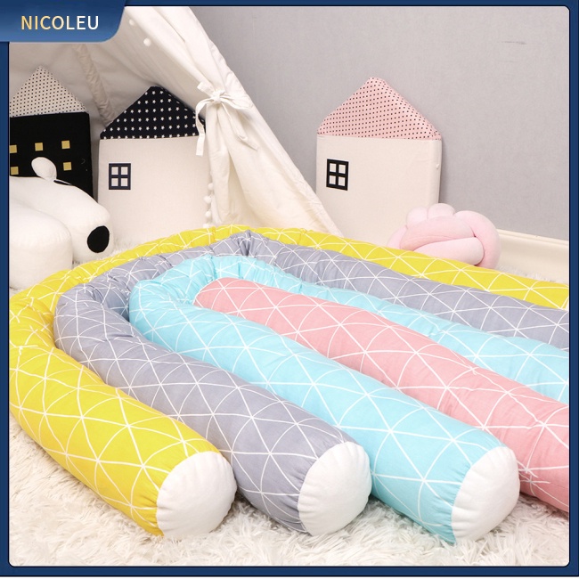 Đồ Chơi Nhân Vật Nicoleu | Đệm Chắn Thành Giường Chất Liệu Cotton Mềm Mại Chống Va Chạm Cho Bé