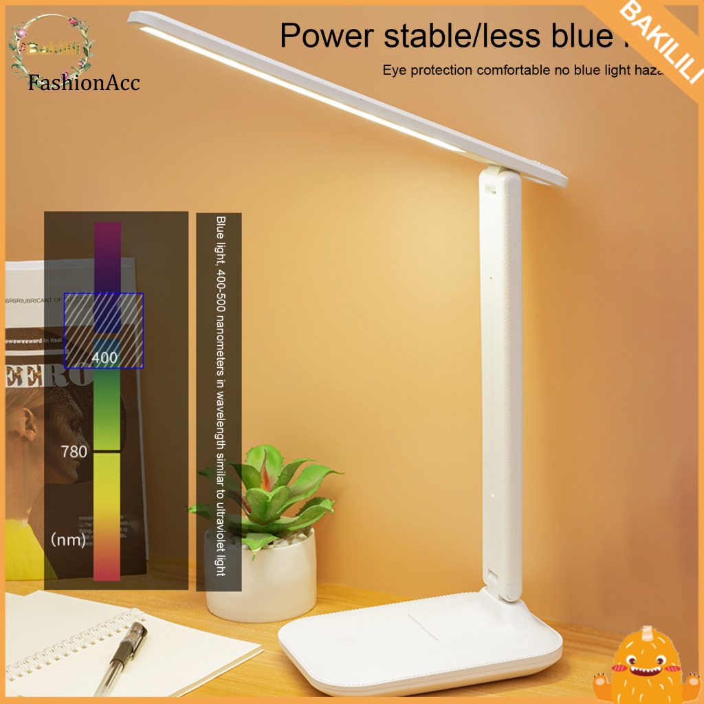Fhc * Đèn LED Đọc Sách Ban Đêm Dáng Dài Sạc Pin USB Có Thể Gập Lại Dành Cho Gia Đình
