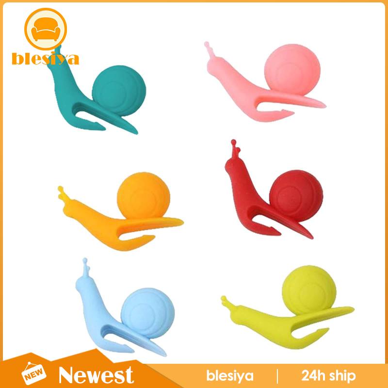 [Bresiya] Set 6 Ly Uống Nước Bằng Silicon Hình Ốc Sên Nhiều Màu Sturdy
