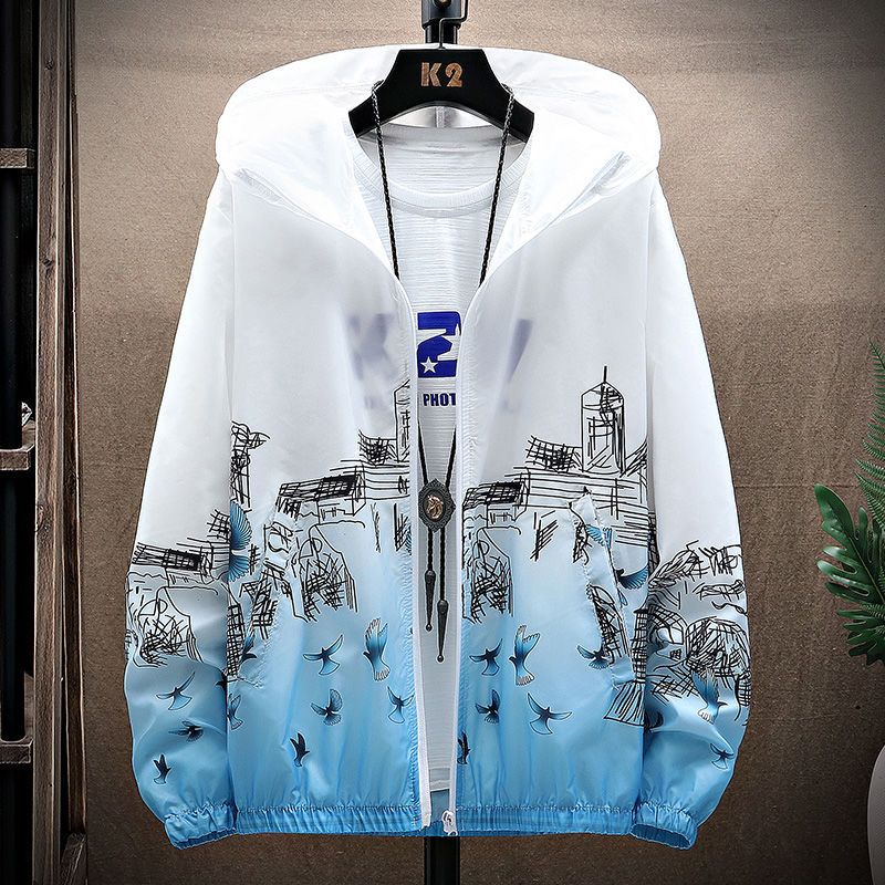 Giao Hàng Trong Vòng 24 Giờ#Áo Thun Tay Ngắn Chống Nắng Siêu Mỏng Thoáng Khí Phong Cách Hàn Quốc Thời Trang Mùa Hè Cho Nam