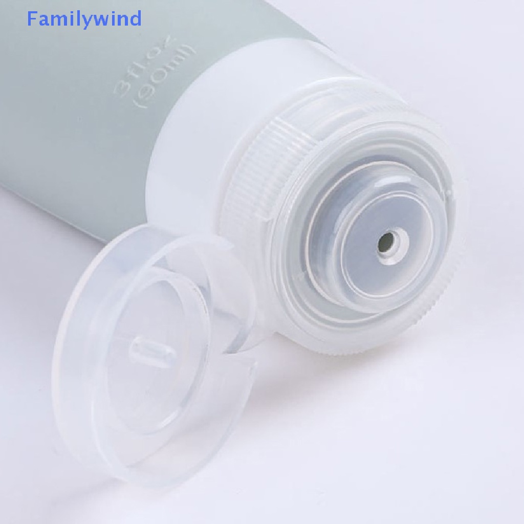 1 Chai Silicone Rỗng 60 / 90ML Có Nút Nhấn Tiện Dụng Mang Theo Du Lịch